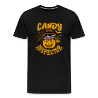 Load image into Gallery viewer, Men&#39;s Candy Inspector Tee: The Official Uniform of Halloween Sweet Tooths - black
