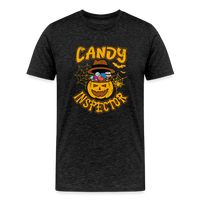 Load image into Gallery viewer, Men&#39;s Candy Inspector Tee: The Official Uniform of Halloween Sweet Tooths - charcoal grey
