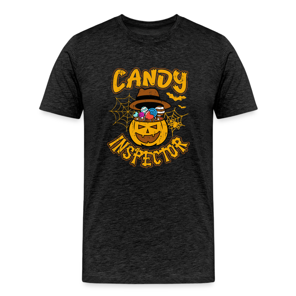 Men's Candy Inspector Tee: The Official Uniform of Halloween Sweet Tooths - charcoal grey