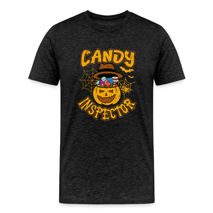 Men's Candy Inspector Tee: The Official Uniform of Halloween Sweet Tooths - charcoal grey