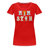 Load image into Gallery viewer, Women&#39;s &#39;Momster&#39; Premium Tee: Unleash Your Inner Momma Ghoul this Halloween - red
