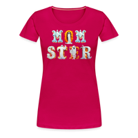 Load image into Gallery viewer, Women&#39;s &#39;Momster&#39; Premium Tee: Unleash Your Inner Momma Ghoul this Halloween - dark pink

