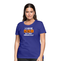 Load image into Gallery viewer, Women&#39;s &#39;I Can Be Sc-Ar-Y&#39; Premium Tee: Geek Out This Halloween with Periodic Table Humor - royal blue
