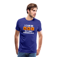 Load image into Gallery viewer, Men&#39;s &#39;I Can Be Sc-Ar-Y, But Only Periodically&#39; Premium Tee: Merge Spookiness with Science This Halloween - royal blue
