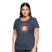 Load image into Gallery viewer, Women&#39;s &#39;I Ghost People All Year Round&#39; Premium Tee: The Ultimate Shirt for Selective Socialites - heather blue
