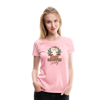 Load image into Gallery viewer, Women&#39;s &#39;Boot Scootin&#39; Spooky&#39; Premium Tee: Where Country Charm Meets Halloween Spirit - pink
