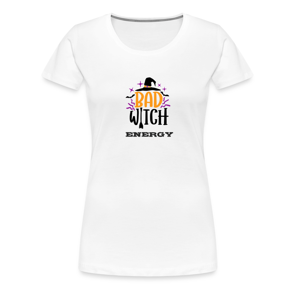 “Bad Witch Energy”-Women’s Premium T-Shirt - white