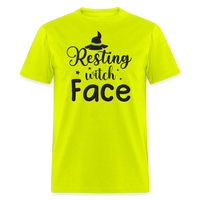 Load image into Gallery viewer, “Resting Witch Face”-Unisex Classic T-Shirt - safety green
