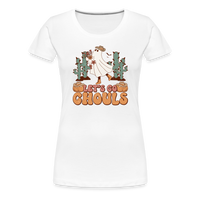 Load image into Gallery viewer, “Let’s Go Ghouls”-Women’s Premium T-Shirt - white
