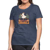 Load image into Gallery viewer, “Let’s Go Ghouls”-Women’s Premium T-Shirt - heather blue
