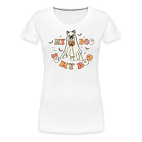 Load image into Gallery viewer, “My Dog is My Boo”-Women’s Premium T-Shirt - white
