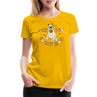 Load image into Gallery viewer, “My Dog is My Boo”-Women’s Premium T-Shirt - sun yellow
