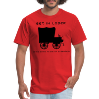 Load image into Gallery viewer, “Get In Loser”-Unisex Classic T-Shirt - red
