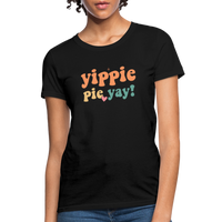 Load image into Gallery viewer, “Yippie, Pie Yay!”-Women&#39;s T-Shirt - black
