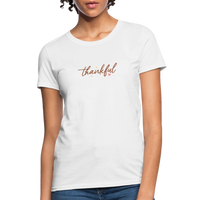 Load image into Gallery viewer, “Thankful”-Women&#39;s T-Shirt - white
