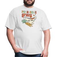 Load image into Gallery viewer, “Pour Some Gravy On Me”-Unisex Classic T-Shirt - white
