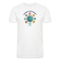 Load image into Gallery viewer, SEO Shenanigans: Men&#39;s Organic Tri-Blend &#39;I Ruined the Internet&#39; Tee - white
