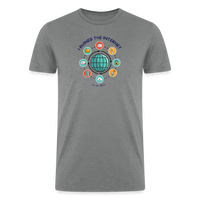 Load image into Gallery viewer, SEO Shenanigans: Men&#39;s Organic Tri-Blend &#39;I Ruined the Internet&#39; Tee - heather gray
