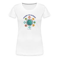 Load image into Gallery viewer, SEO Savvy: Women&#39;s Premium Tri-Blend &#39;I Ruined the Internet&#39; Tee - white
