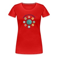 Load image into Gallery viewer, SEO Savvy: Women&#39;s Premium Tri-Blend &#39;I Ruined the Internet&#39; Tee - red
