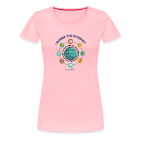Load image into Gallery viewer, SEO Savvy: Women&#39;s Premium Tri-Blend &#39;I Ruined the Internet&#39; Tee - pink
