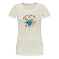 Load image into Gallery viewer, SEO Savvy: Women&#39;s Premium Tri-Blend &#39;I Ruined the Internet&#39; Tee - heather oatmeal
