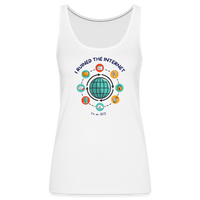 Load image into Gallery viewer, SEO Chic: Women&#39;s Premium &#39;I Ruined the Internet&#39; Tank Top - white
