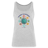 Load image into Gallery viewer, SEO Chic: Women&#39;s Premium &#39;I Ruined the Internet&#39; Tank Top - heather gray
