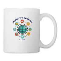 Load image into Gallery viewer, Digital Wizardry: &#39;I Ruined the Internet, I&#39;m an SEO&#39; 11oz Ceramic Mug - white
