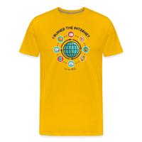 Load image into Gallery viewer, SEO Sorcerer: &#39;I Ruined the Internet, I&#39;m an SEO&#39; Men’s Premium T-Shirt - sun yellow
