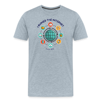 Load image into Gallery viewer, SEO Sorcerer: &#39;I Ruined the Internet, I&#39;m an SEO&#39; Men’s Premium T-Shirt - heather ice blue
