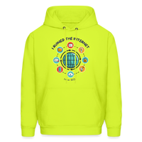 Load image into Gallery viewer, Web Wizardry: &#39;I Ruined the Internet, I&#39;m an SEO&#39; Men&#39;s Hoodie - safety green
