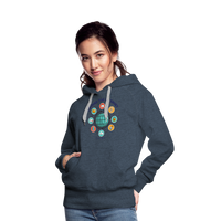 Load image into Gallery viewer, SEO Chic: &#39;I Ruined the Internet, I&#39;m an SEO&#39; Women’s Hoodie - heather denim
