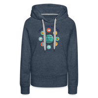 Load image into Gallery viewer, SEO Chic: &#39;I Ruined the Internet, I&#39;m an SEO&#39; Women’s Hoodie - heather denim
