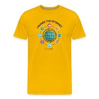Load image into Gallery viewer, SEO Titan: &#39;I Ruined the Internet, I&#39;m an SEO&#39; – Men&#39;s Light Hue Premium Tee for XL and Up - sun yellow
