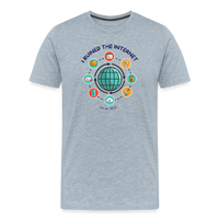 Load image into Gallery viewer, SEO Titan: &#39;I Ruined the Internet, I&#39;m an SEO&#39; – Men&#39;s Light Hue Premium Tee for XL and Up - heather ice blue
