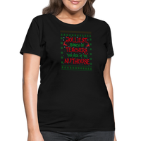 Load image into Gallery viewer, “Jolliest Bunch of Teachers This Side of the Nuthouse”-Women&#39;s T-Shirt - black
