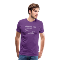 Load image into Gallery viewer, Religious War - The Imaginary Friend Debate&quot; Premium T-Shirt Dark - purple
