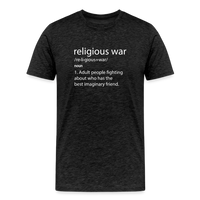 Load image into Gallery viewer, Religious War - The Imaginary Friend Debate&quot; Premium T-Shirt Dark - charcoal grey
