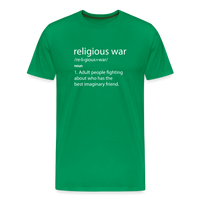 Load image into Gallery viewer, Religious War - The Imaginary Friend Debate&quot; Premium T-Shirt Dark - kelly green
