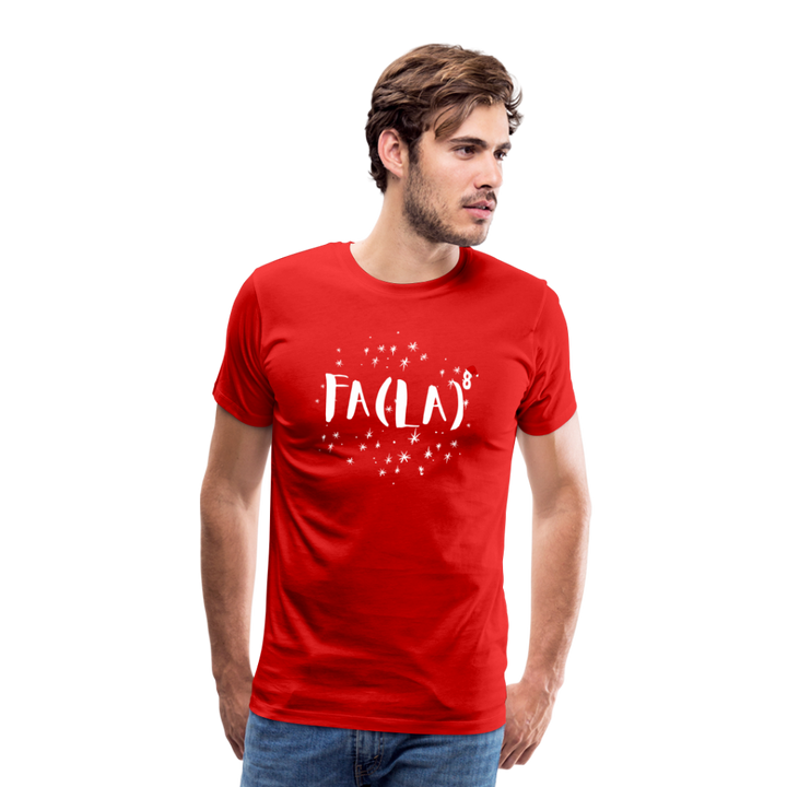 Fa-la-la-la-larious: The Math Whiz's Men's Premium Holiday Tee - red