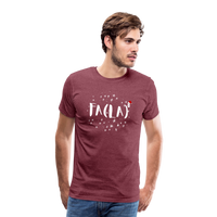 Load image into Gallery viewer, Fa-la-la-la-larious: The Math Whiz&#39;s Men&#39;s Premium Holiday Tee - heather burgundy
