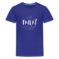 Load image into Gallery viewer, Merry Math-mas: Kids&#39; Premium Holiday Equation Tee - royal blue
