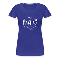 Load image into Gallery viewer, Jingle Bells &amp; Algebra Spells: Women&#39;s Math Holiday Tee - royal blue
