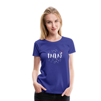 Load image into Gallery viewer, Jingle Bells &amp; Algebra Spells: Women&#39;s Math Holiday Tee - royal blue
