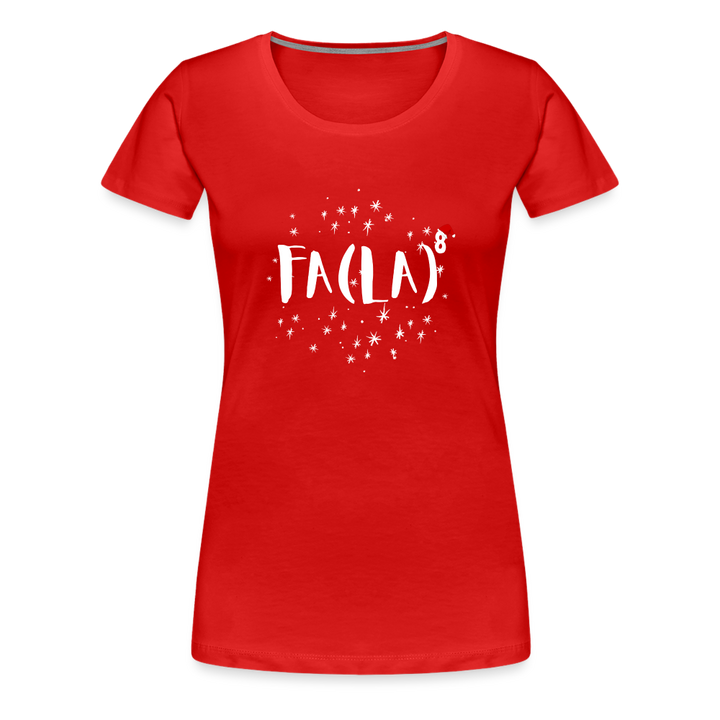 Jingle Bells & Algebra Spells: Women's Math Holiday Tee - red