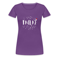 Load image into Gallery viewer, Jingle Bells &amp; Algebra Spells: Women&#39;s Math Holiday Tee - purple
