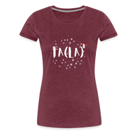Load image into Gallery viewer, Jingle Bells &amp; Algebra Spells: Women&#39;s Math Holiday Tee - heather burgundy
