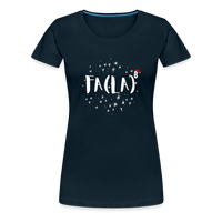 Load image into Gallery viewer, Jingle Bells &amp; Algebra Spells: Women&#39;s Math Holiday Tee - deep navy
