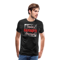 Load image into Gallery viewer, Leading with Cheer: Men&#39;s &#39;Santa&#39;s Favorite Principal&#39; Premium Tee - charcoal grey
